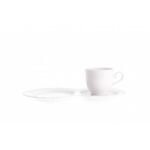 Stylish breakfast set containing a 29 cm wide porcelain tray and a 190 ml cup.