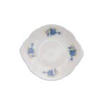 Porcelain plate for Bernadotte cake decorated with forget-me-nots.