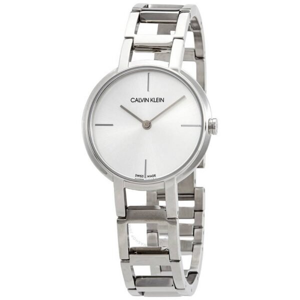 Women's wrist watch Calvin Klein Cheers k8 N23146. Polished stainless steel case, crown with logos, plaid mineral glass.