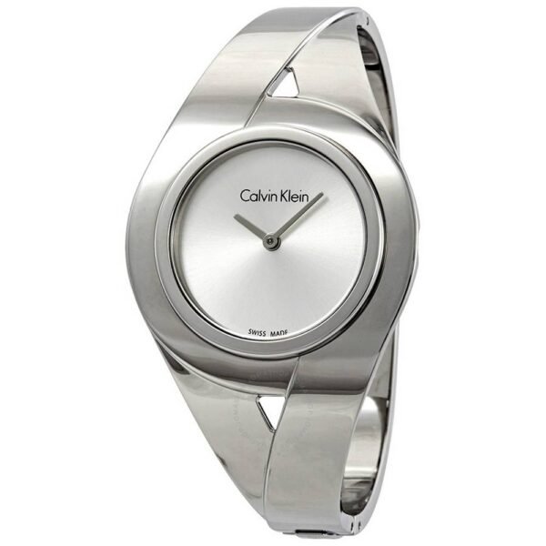 CALVIN KLEIN K8E2 M116 WOMEN'S WATCH. The case is made of stainless steel (polished). Case shape: round.