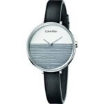Calvin Klein Rise k7 a231 ° C3 женские часы. Сделано в Швейцарии, корпус из полированной нержавеющей стали, заводная головка с логотипами знаков.
