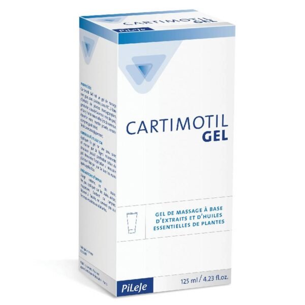 Cartimotil Gel Pileje is a natural massage gel that acts on cartilages and joints. Non-greasy, paraben-free, PEG-free, based on plant extracts and essential oils.