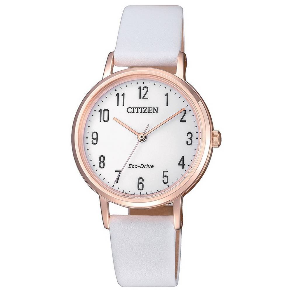 citizen watch eco drive em0579 14 a CITIZEN WATCH ECO-DRIVE EM0579 - 14 A STAINLESS STEEL. Case: stainless steel with a coating of rose gold, about 30.0 mm, height about 7.5 mm.