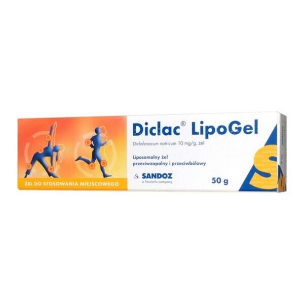 Diclac LipoGel is a skin-rubbing gel medicine that contains diclofeanac. This substance belongs to non-steroidal anti-inflammatory drugs and has anti-inflammatory, anti-edema and analgesic properties. Diclac LipoGel medium facilitates absorption of the gel and a cooling sensation. Diclac LipoGel is used for injuries (sprain, contusion), pain in muscles and joints. The drug is intended for adults and adolescents over 14 years of age.