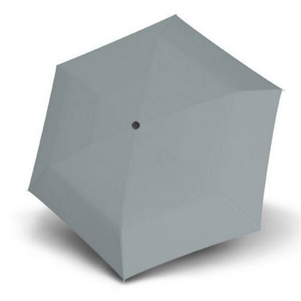 Ultralight female short folding umbrella DOPPLER 42530 - gray. Windproof due to the unique specialized structure of the frame.
