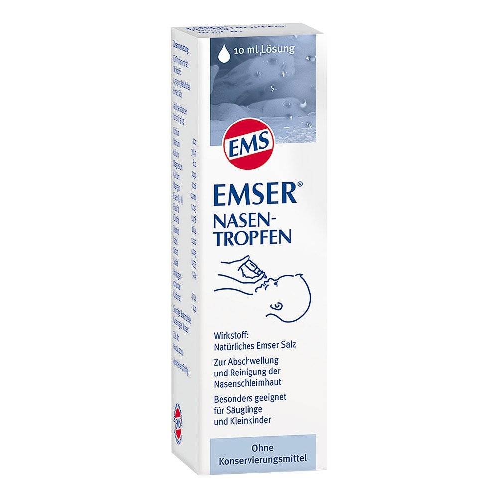 emser nasal drops 10 ml Препарат является физиологическим раствором местного терапевтического средства для лечения заболеваний дыхательных путей.