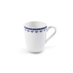 Porcelain cup with a fresh modern design in blue, suitable for real Italian espresso.