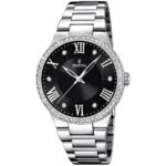 Women's wristwatch Festina Analog Stainless Steel F16719 / 2. A stainless steel bracelet with a folding clasp.