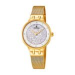 WOMEN'S ANALOG QUARTZ WATCH FESTINA F20386 / 1 WITH A STAINLESS STEEL BRACELET. The trendy Festina watch has a beautiful gold stainless steel bracelet with a folding clasp.