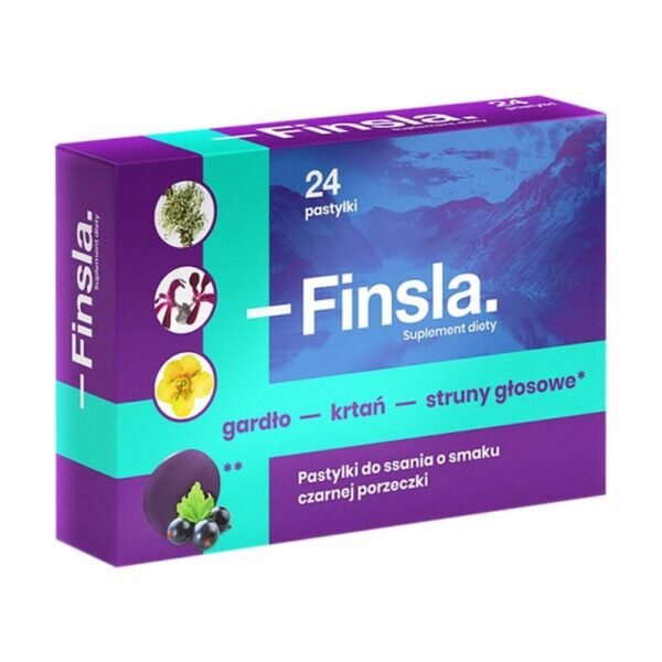 Finsla - пищевая добавка, содержащая ингредиенты натурального происхождения. Продукт предназначен для детей от 4 лет и взрослых.Исландский лишай помогает при раздражении горла и гортани, дополнительно лишай защищает от раздражающих факторов.