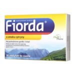 Fiorda - a dietary supplement intended for adults and children over 4 years of age. Lemon flavor. Icelandic lichen thanks to its mucous substance creates a protective coating that has a beneficial effect on the mucosa of the throat, larynx and vocal cords.