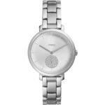 Fossil es4437 women's watch. The case is made of polished stainless steel, mineral glass, polished stainless steel bracelet, matte surface in the middle, safe clasp.