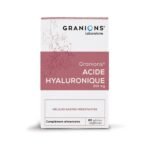Granions Hyaluronic Acid 200 mg 60 capsules is a food supplement indicated for women or men who wish to reduce the effects of skin aging and / or preserve their joint comfort.