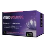 The MenoSciences food supplement from SANTÉ VERTE Laboratories acts specifically on disorders related to menopause and pre-menopause. Maca, Chinese angelica, sage, lithothamnus, kudzu, chaste tree, sarsaparilla, alpha lipoic acid, zinc, vitamin E, vitamin B9, vitamin D3.