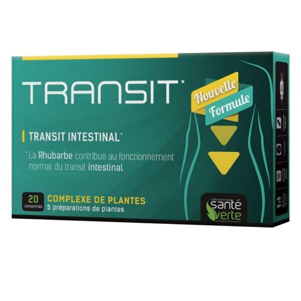 Green health Transit Interior comfort Tablets on sale in our organic pharmacy. Santé Verte Transit is a complex of plants of natural origin including rhubarb contributing to transit and intestinal well-being.