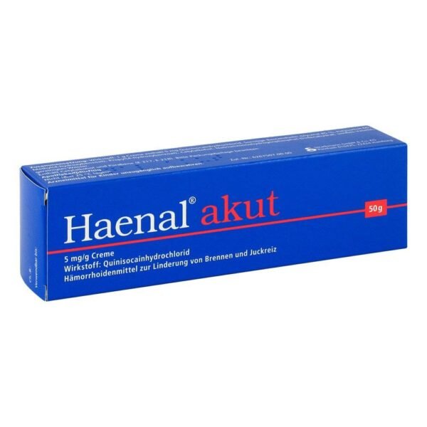 Cream against hemorrhoidal disease