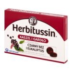 Dietary supplement in the form of lozenges containing a specially selected composition of elderberry, eucalyptus, mallow, chamomile and thyme, which helps to moisturize the throat mucosa