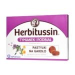 Dietary supplement in the form of lozenges containing a specially selected composition of elderberry, eucalyptus, mallow, chamomile and thyme, which helps to moisturize the throat mucosa