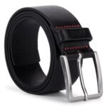 The men's belt HUGO BOSS-50385724 Gionios_Sz40 10207077 001. Hugo Autumn/Winter 2019 series.