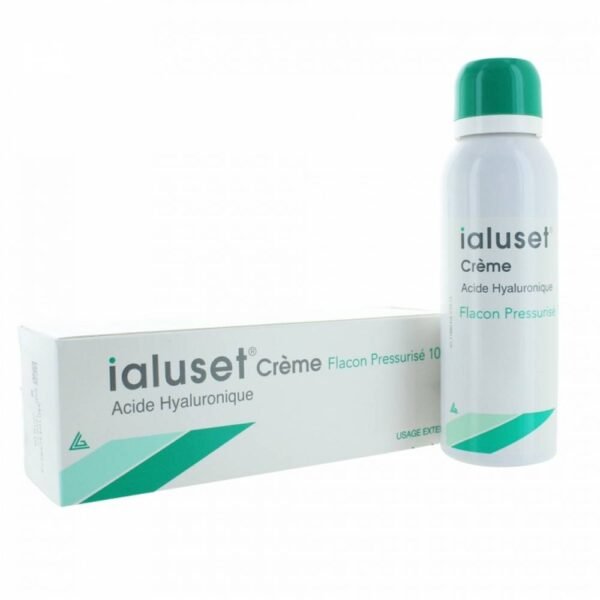 IALUSET hyaluronic acid cream 100G pressurized bottle is a healing and moisturizing cream for the healing treatment of uninfected, oozing or superinfected wounds, including leg ulcers.