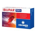 Ibupar forte is a medicinal product with analgesic and antipyretic properties, used, among others, in in headache, toothache, joint pain, neuralgia accompanying a cold, as well as fever and painful menstruation.
