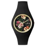 ICE-WATCH - 001298. Fashion watches from the Ice-Flower collection, the case integrated into the bracelet, the corrugable winding head of gold color, mineral glass.