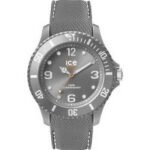 Ice Watch 013620. A grey plastic case, protected as a stainless steel case bottom, winding head, reinforced rotary handle with a minute scale and light sources.