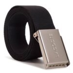 MEN's belt LACOSTE-RC2012 031 BLACK. Lacoste Autumn/Winter 2019 series.