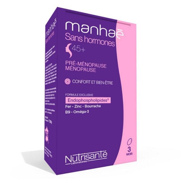 Manhaé is a food supplement of natural origin and without risk intended for all women who wish to preserve their femininity during the menopause period without resorting to hormones, even of plant origin. Manhaé is free from soy, flax, sage, hops, kudzu, fennel, alfalfa, liquorice, clover.