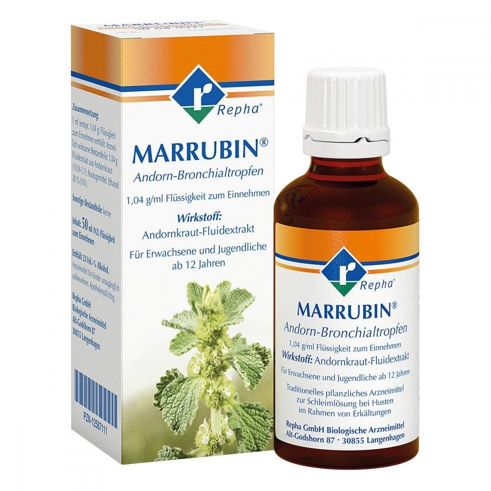 marrubin horehound bronchial drops 50 ml proven and natural cough remover