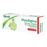MaxAlgina is an antipyretic and analgesic drug in the form of tablets, containing metamizole sodium. MaxAlginę is used in adults for the short-term treatment of severe and acute postoperative and traumatic pain, abdominal pain cuticles (colic) or high fever.