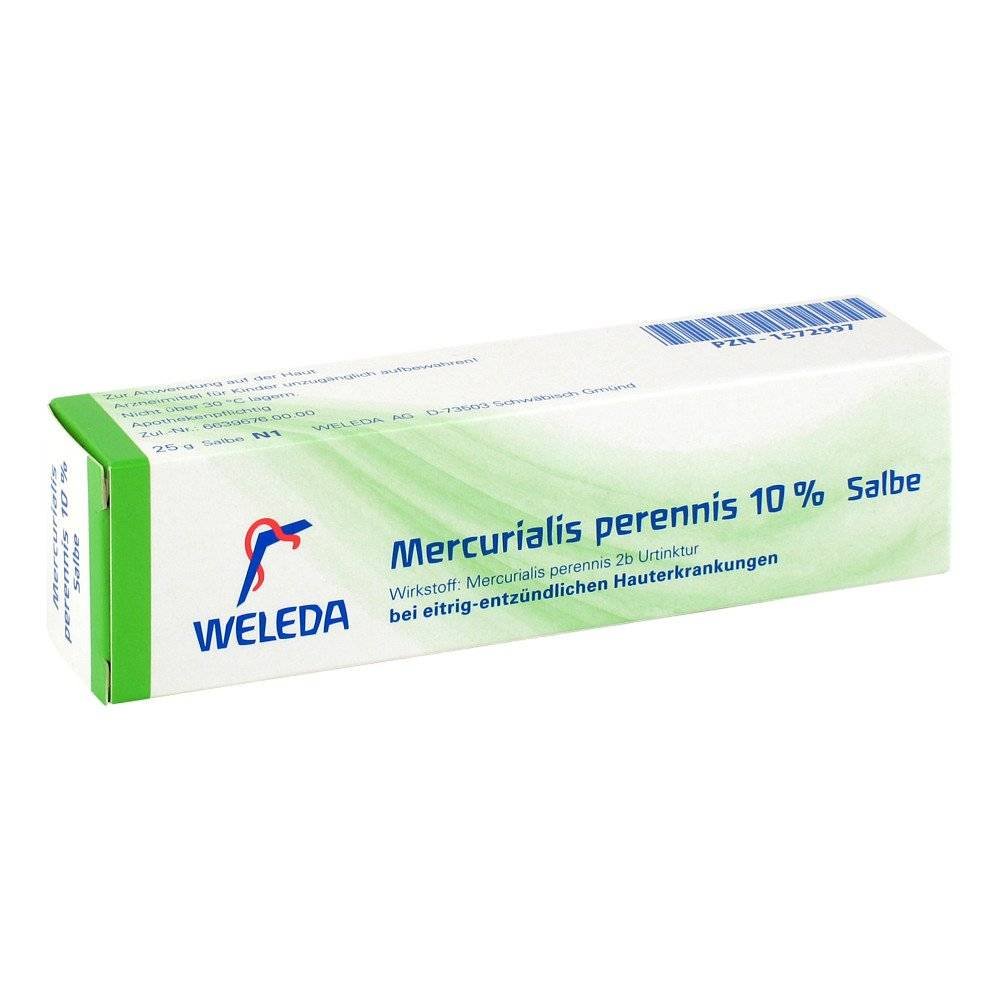 mercurialis perennis 10 ointment 25 g The medicine is a means to support wound healing.