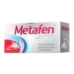 Metafen - a medicinal product containing ibuprofen and paracetamol.