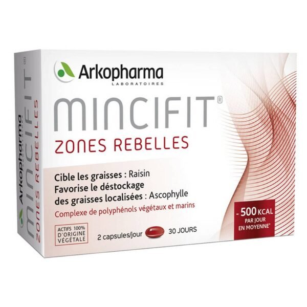 Arkopharma Mincifit Zones Rebelles 60 капсул, которые продаются в нашей аптеке, представляет собой пищевую добавку на основе аскофилла и винограда, которая поможет вам контролировать свой вес и изменить силуэт.