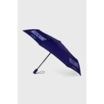 Зонт MOSCHINO 8021.blue. Узор: гладкий.