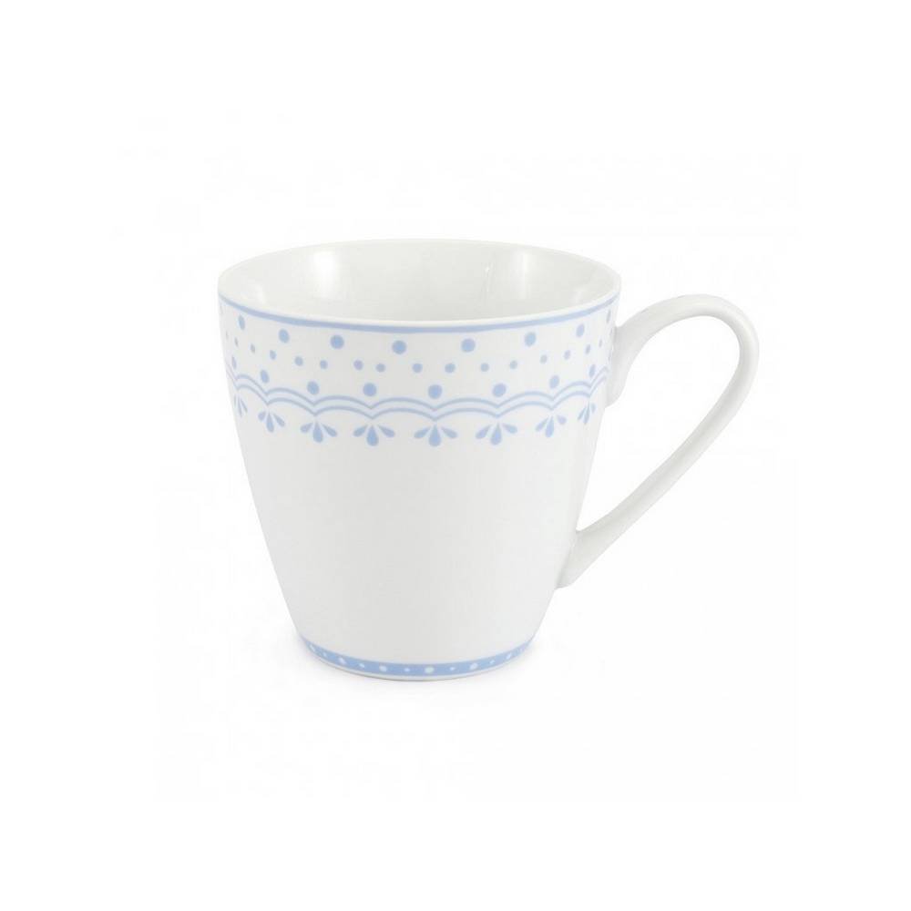 mug 030 l hyggeline light blue leander czech porcelain 2 letters Porcelain mug with a volume of 0.30 l in a modern Hyggeline style.
