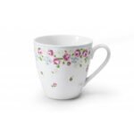 Porcelain mug with a volume of 0.30 l in a blooming RoseLine decor.