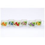 Set of Cups mugs in 6 pieces.
