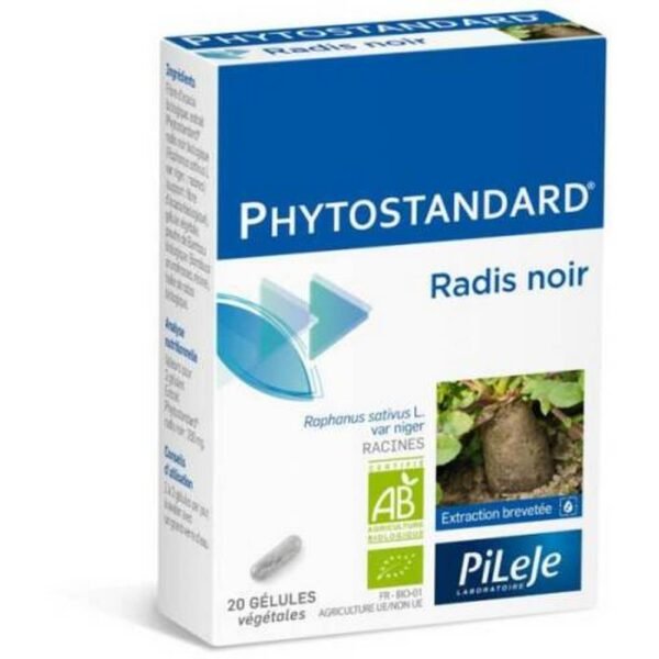 Phytostandard Black radish PhytoPrevent Pileje, from extracts of black radish, contributes to liver detoxification.