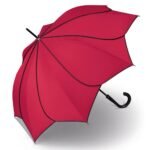 Pierre Cardin 80766-red Женский длинный зонт - трость, Long AC - красный. Высокое качество.