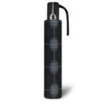 The Pierre Cardin Voltaire Easymatic 56/8/ Men's folding umbrella is reinforced with additional lightweight sturdy plastic crossbars.
