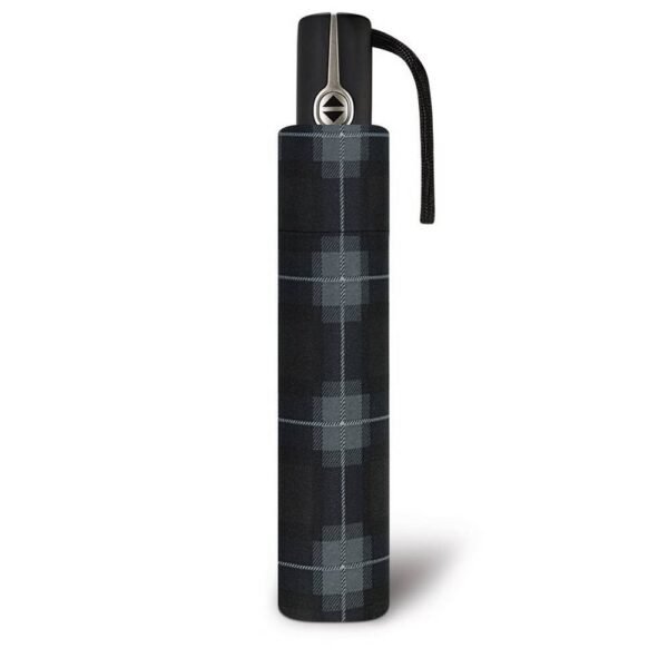 The Pierre Cardin Voltaire Easymatic 56/8/ Men's folding umbrella is reinforced with additional lightweight sturdy plastic crossbars.