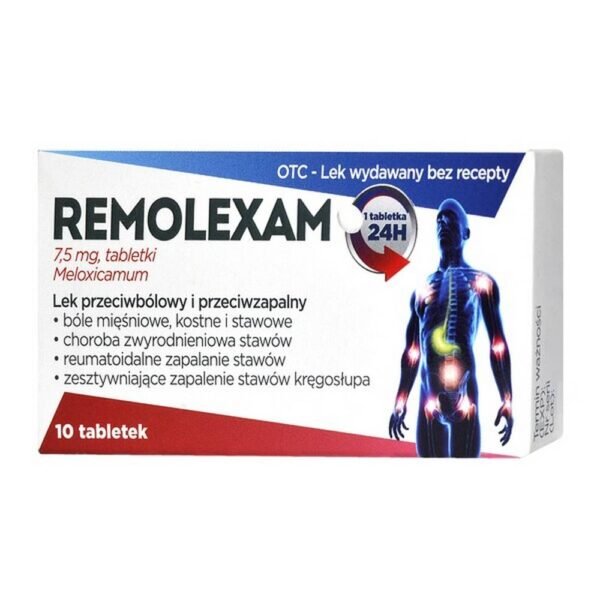 Remolexam is used for the short-term treatment of the symptoms associated with worsening of osteoarthritis.