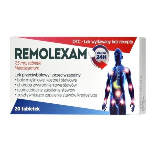 Remolexam is used for the short-term treatment of the symptoms associated with worsening of osteoarthritis.