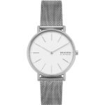 WOMEN'S WATCH SKAGEN ANALOGUE STAINLESS STEEL 32001572 - SIGNATUR. Women's watch, stainless steel case, stainless steel strap, mineral glass, white dial.