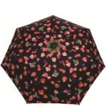 Smati USA1551 - Folding umbrella automatic - petals - black. Folding umbrella Smati made of high-quality plastic. The product has a rubber handle.
