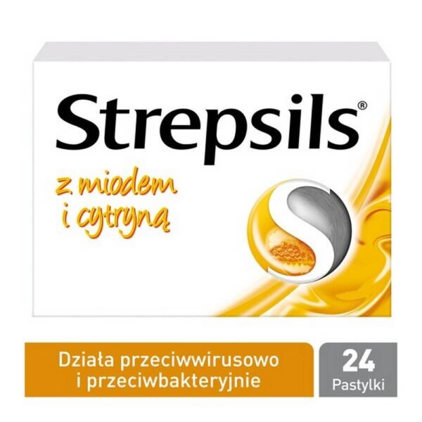 Strepsils with honey and lemon is intended for symptomatic treatment of inflammation of the mouth and throat.