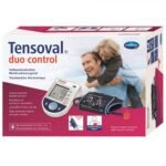 Fully automatic upper arm blood pressure monitor with Duo Sensor Technology, a combination of oscillometric and Korotkoff measuring processes with particularly high precision, and Comfort Air Technology, a special inflation technology with individual inflation pressure; extra large digital display; Storage function for 2x60 measured values and mean value incl.