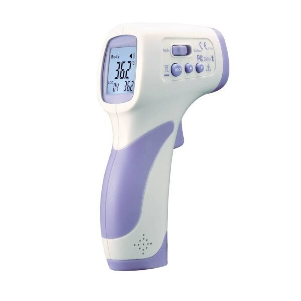 The TFA Dostmann Bodytemp 478 is an infrared clinical thermometer. It is provided with an alarm signal tone and a non-contact measurement method. The TFA Dostmann Bodytemp 478 has a digital representation. a measuring time of 0.5 sec. and a date image. It also has a time display and 32 memory locations.