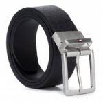 Tommy HILFIGER Men's Belt - Formal Bombe Monogram Rev 3.5 AM0AM06331 BDS